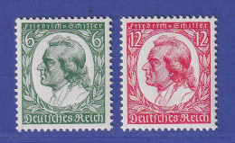 Dt. Reich 1934 Schiller Mi.-Nr. 554-555 Postfrisch ** - Ongebruikt