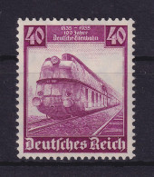 Dt. Reich 1935 Eisenbahn 40 Pf  Mi.-Nr. 583 Postfrisch ** - Ungebraucht