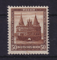 Dt. Reich 1931 Nothilfe Bauwerke Holstentor Mi.-Nr. 462 Ungebraucht * - Nuevos