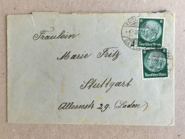 Deutschland Germany - Kaisersbach Stuttgart 1933 Used Letter Cover Envelope - Briefe