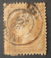 STAMPS FRANCE FRANCIA 1862 NAPOLEONE III 10 CENT OLIVE YVERTN.21 - 1863-1870 Napoléon III Lauré