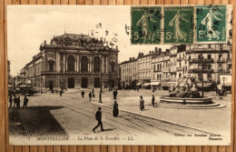 34 Montpellier - La Place De La Comédie - LL 7 - Lévy Fils Et Cie - Edition Des Nouvelles Galeries / Sélecta - Montpellier