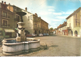 RUMILLY (74) La Fontaine Et Les Arcades  CPSM  GF - Rumilly