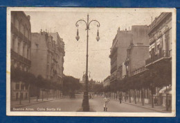 Argentina, 1920, Buenos Aires, Santa Fe Street, Atlantic Editor, Used Postcard  (220) - Argentinië