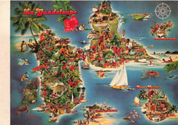 FRANCE - La Guadeloupe - Carte Géographique - Carte Postale Ancienne - Other & Unclassified