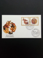 DEUTSCHLAND MI-NR. 1442-1443 FDC WEIHNACHTEN 1989 STEMPEL BERLIN - Sonstige & Ohne Zuordnung