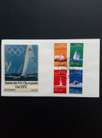 DEUTSCHLAND MI-NR. 719-722 FDC OLYMPISCHE SPIELE 1972 MÜNCHEN SEGELN RINGEN SCHWIMMEN - Otros & Sin Clasificación