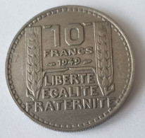 10 Francs De 1949 En Cupro Nickel - 10 Francs
