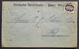 Dienstmarken 1922, Deutsche Reichsbahn - Bayer. Netz HOF - Servizio