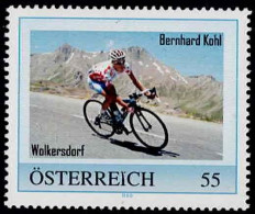 PM  Bernhard Kohl  (blau ) - Wolkersdorf Ex Bogen Nr. 8021438  Postfrisch - Personalisierte Briefmarken