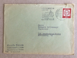 Deutschland Germany - Heidenheim An Der Brenz Schloss Hellenstein Used Letter 1964? - Covers & Documents