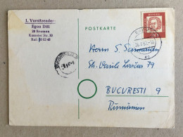 Deutschland Germany - Bremen 1962 Bucuresti Romania - Covers & Documents