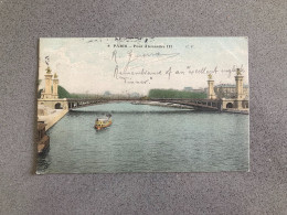 Paris Pont Alexandre III Carte Postale Postcard - Ponti