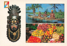 BENIN - Lumière Et Couleurs Du Benin - Masque De Race Achanti - Vendeuses - Marché Aux Fruits - Carte Postale Ancienne - Benín