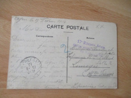 AGEN HOPITAL COMPLEMENTAIRE FRANCHISE POSTALE MILITAIRE GUERRE 14.18 - Guerre De 1914-18