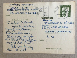 Deutschland Germany - Munchen 1972 Olympics Olympic Games Nurnberg Stationery Ganzsachen - Brieven En Documenten