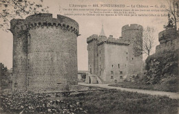 FRANCE - Auvergne - Pontgibeaud - Le Château - G D'O - Oblitération Ambulante - Carte Postale  Ancienne - Auvergne Types D'Auvergne