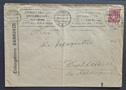 Dienstmarken 1922, Brief HANNOVER Eichungskasse, Geprüft Infla - Officials