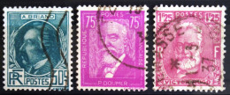 FRANCE                           N° 291/293                OBLITERE               Cote : 13 € - Used Stamps