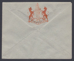 Inde British India Khajurahra Princely State Mint Unused Cover, Coat Of Arms, Postal Stationery - Autres & Non Classés