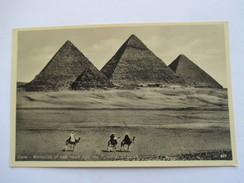 EGYPTE  -   LE CAIRE    -    LES TROIS GRANDES PYRAMIDES  DE GIZEH          TTB - Piramiden