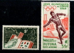 V - WALLIS Et FUTUNA - Année 1964 :  N° Y&T 170 + PA 21 - (2 Timbres  Tous NSC **) - Neufs