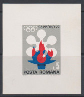 Roumanie 1971 BL 92 ** JO De Sapporo 1975  - Hojas Bloque