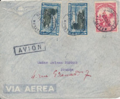 BELGIAN CONGO AIR COVER FROM COSTERMANSVILLE 16.01.34 TO FRANCE TRANSITS RUTSHURU KAMPALA  PARIS - Storia Postale