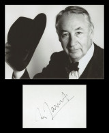 Philippe Noiret (1930-2006) - Signed Album Page + Photo - Paris 1985 - COA - Actores Y Comediantes 