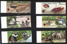 Sri Lanka -  2019 -  Wasgamuwa National Park - Set Of 6 Stamps And 6 Miniature Sheets - MNH. ( OL 14/04/2022) - Sri Lanka (Ceylon) (1948-...)