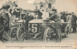 BOULOGNE SUR MER - Coupe Des Voiturettes, 25 Juin 1911, Voiture Rigal Alimentée D'Automobiline. - Boulogne Sur Mer