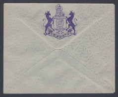 Inde British India Khajurahra Princely State Mint Unused Cover, Coat Of Arms, Bull, Postal Stationery - Other & Unclassified