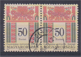 Hongrie Serie Courante 1994 N° 3481 50 Forint Paire Oblitérée - Oblitérés