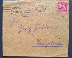Dienstmarken 1923, Dienstbrief Verkehrsamt HAMBURG Geprüft Infla - Dienstzegels