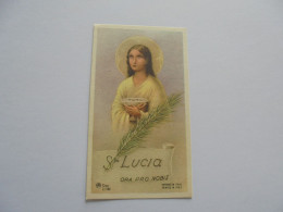 Sancta Luicia Lucie Image Pieuse Religieuse Z/186 Holly Card Religion Saint Santini Sint Sancta Sainte - Andachtsbilder