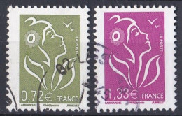 France  2000 - 2009  Y&T  N °  4154  Et  4157  Oblitérés - Oblitérés