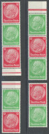 ZUSAMMENDRUCKE S 106-09 **, 1933, Hindenburg, Wz. 2, Alle 4 Senkrechten Zusammendrucke, Postfrisch, Pracht, Mi. 160.- - Zusammendrucke