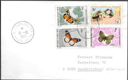Upper Volta Cover To Germany 1971. 45F Rate Butterfly Stamps. Burkina Faso - Upper Volta (1958-1984)