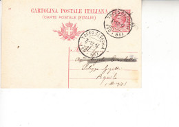 ITALIA 1917- Intero Postale  Da Tocco Casauria Ad  Aquila - Postwaardestukken