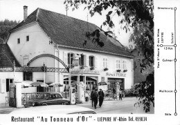 68-LIEPVRE- RESTAURANT " AU TONNEAU D'OR " VOIR POMPE A ESSENCE - Lièpvre