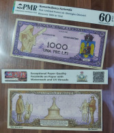 Copy Of The Romanian 1.000 Lei 1942 Banknote Project On Paper With Watermark And UV - Rumania