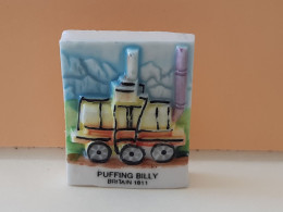 FEVE - FEVES  -   "ANCIENNE PLATE TRAIN LOCOMOTIVE" -   PUFFING BILLY - BRITAIN 1811 - Antiguos