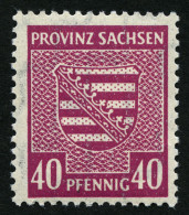 PROVINZ SACHSEN 84Xa **, 1945, 40 Pf. Dkl`lilarosa, Wz. 1X, Pracht, Gepr. Schulz, Mi. 40.- - Other & Unclassified
