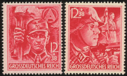 Dt. Reich 909/10 **, 1945, SA Und SS, Postfrisch, Pracht, Mi. 80.- - Altri & Non Classificati