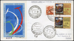 ITALIEN 1105/6 BRIEF, 30.6.61, 13. Internationaler Sizilienrundflug PALERMO-CATANIA, Mit Flugvignette, Brief No. 26, Pra - Airmail