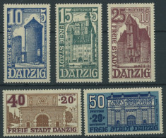 FREIE STADT DANZIG 262-66 **, 1936, Bauwerke, Prachtsatz, Mi. 100.- - Mint