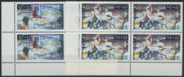 BERLIN 864/5  VB **, 1990, Sporthilfe In Viererblocks Aus Der Bogenecke, Prachtsatz, Mi. 44.- - Nuovi