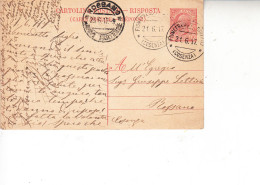 ITALIA 1917 - Intero Postale  Da  Fiumefreddo A Rossano - Entiers Postaux