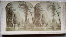 Californie - Sentinel Rock & Hutchin's Hôtel  - Photo Stéréoscopique Underwood  BE - Stereoscopic