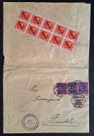 Dienstmarken 1923, Briefhülle STADTHAGEN Fianzamt MiF - Servizio